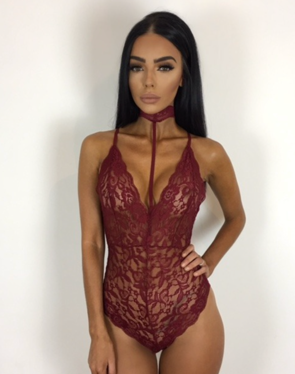 Body Dalia — encaje en cuatro tonos