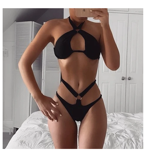 Bikini Selene — negro esencial
