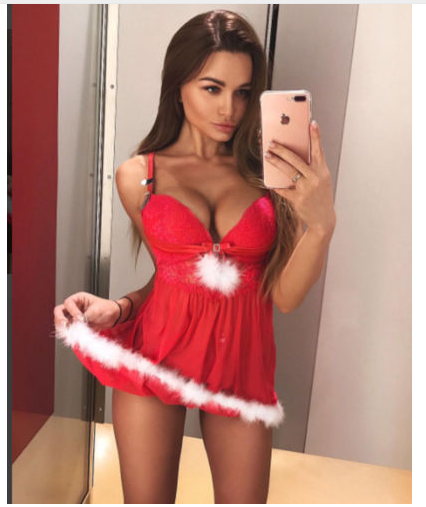 Picardías Estela — Navidad en encaje rojo