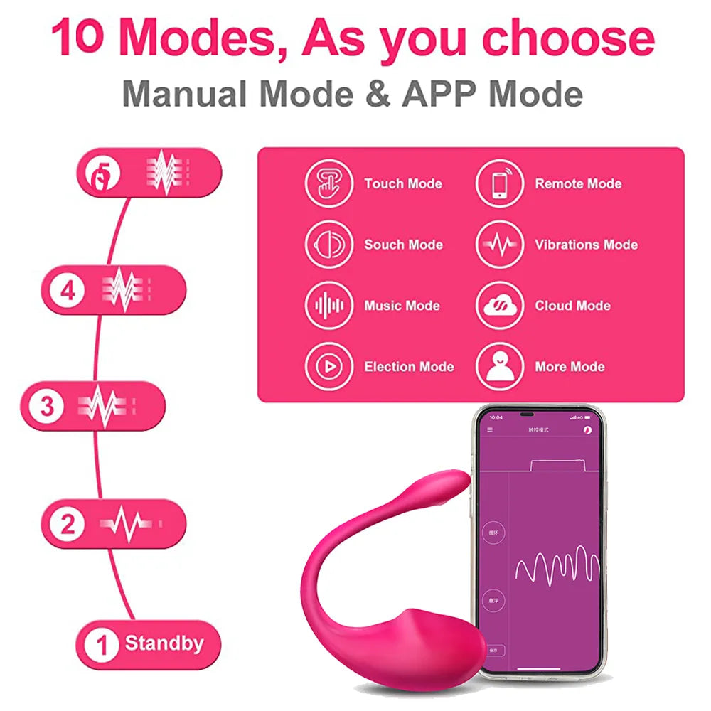 Vibrador Sirena — control por app a distancia