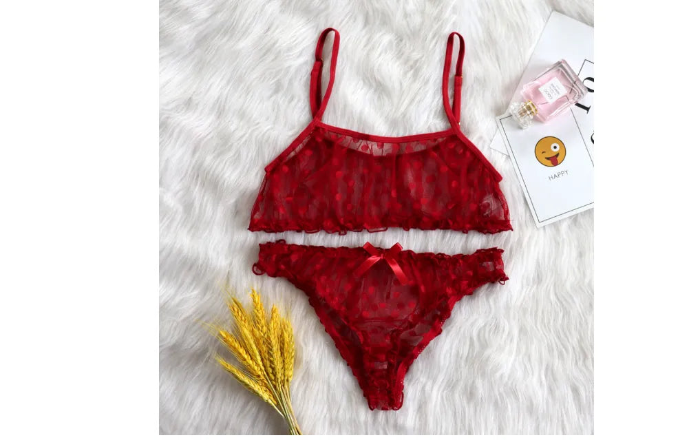 Conjunto Delia — malla y encaje sin costuras
